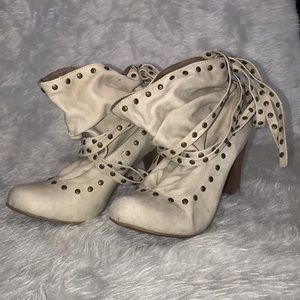 Tan ankle boots